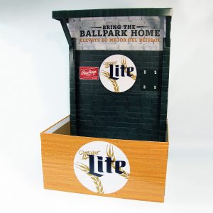 Miller Lite Dugout Pallet Display