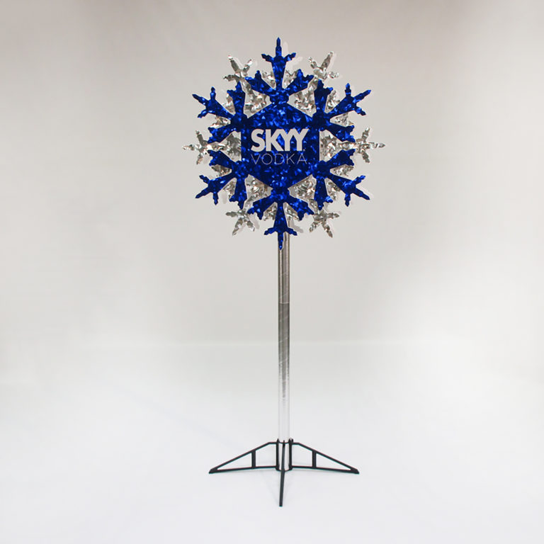 SKYY Vodka Snowflake Pole Topper